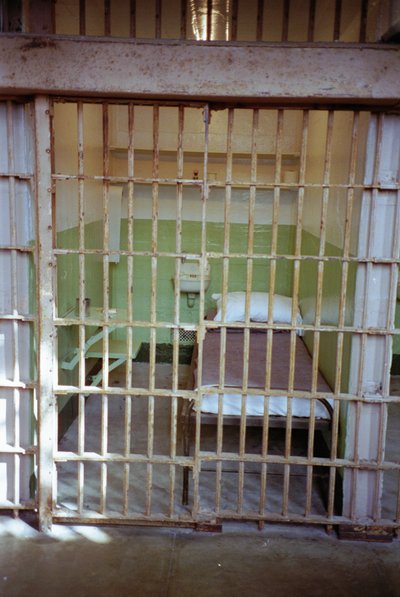 Prison Cell in Alcatraz by Unbekannt Unbekannt